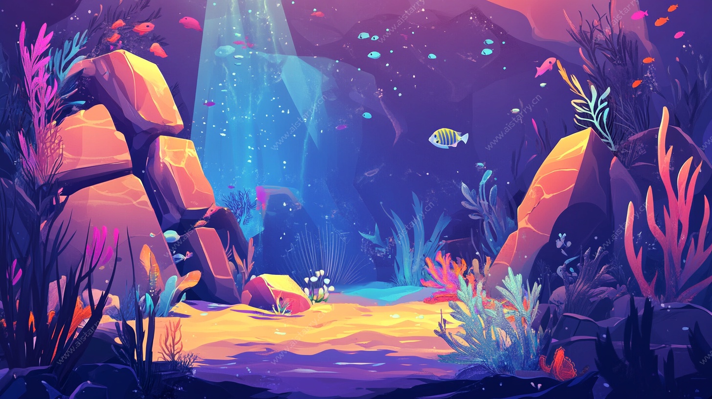 梦幻海底世界插画