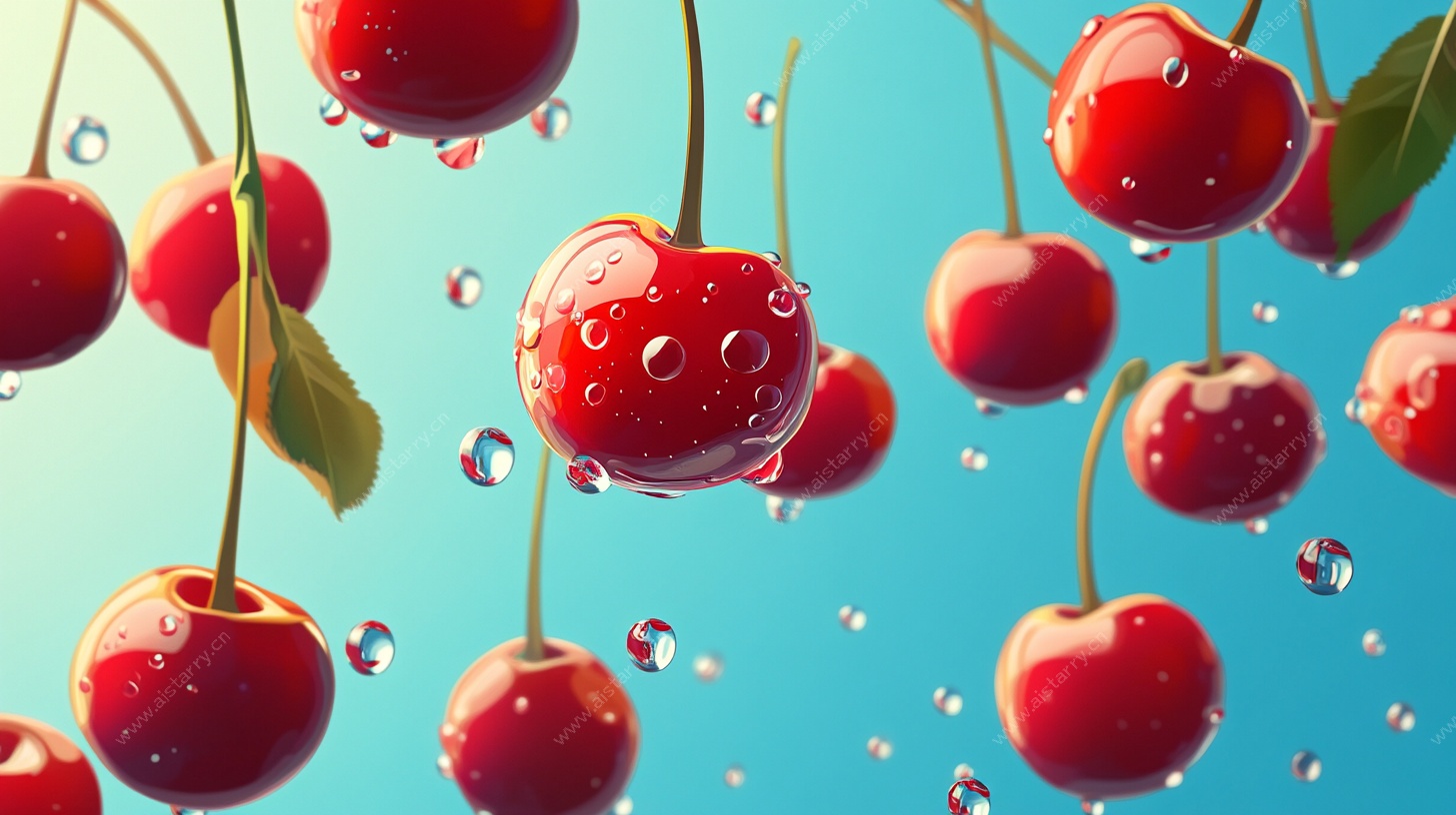 樱桃欲滴 清新水果视觉盛宴