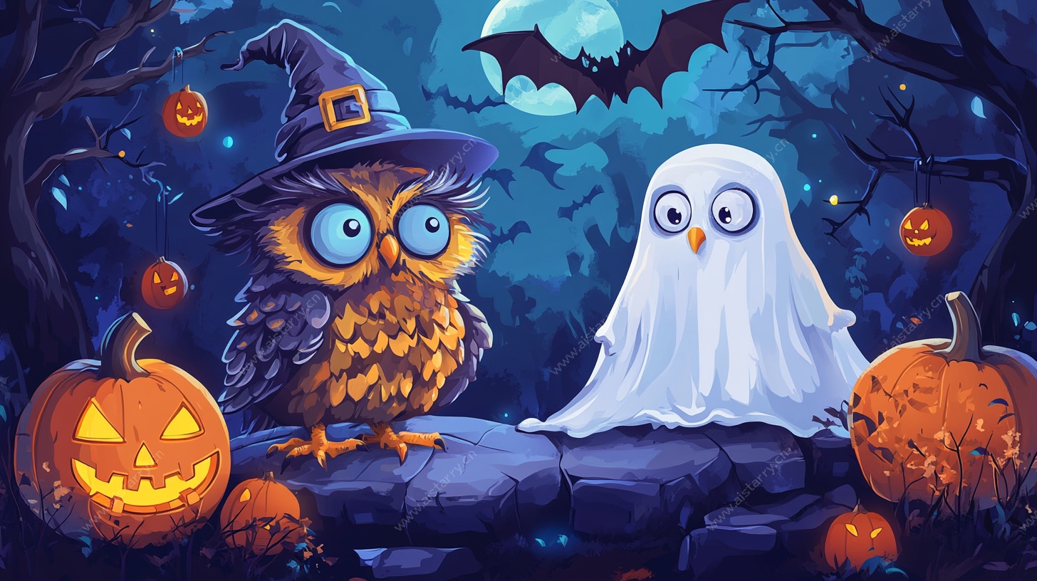 猫头鹰与幽灵的万圣夜