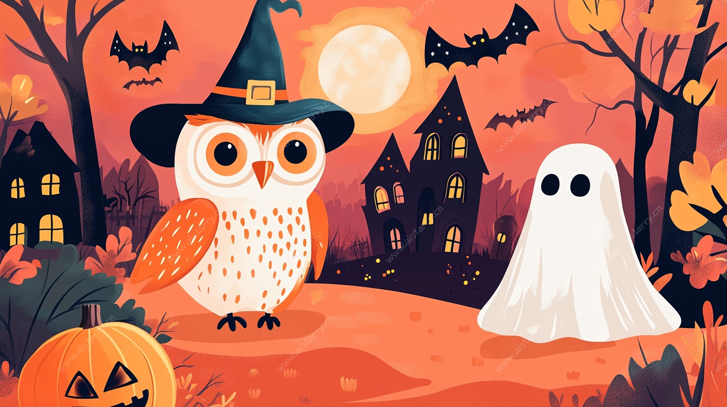 猫头鹰与幽灵的万圣夜