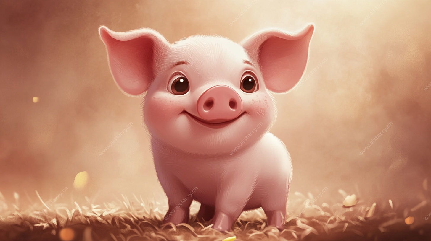 可爱小猪的温馨田园时刻