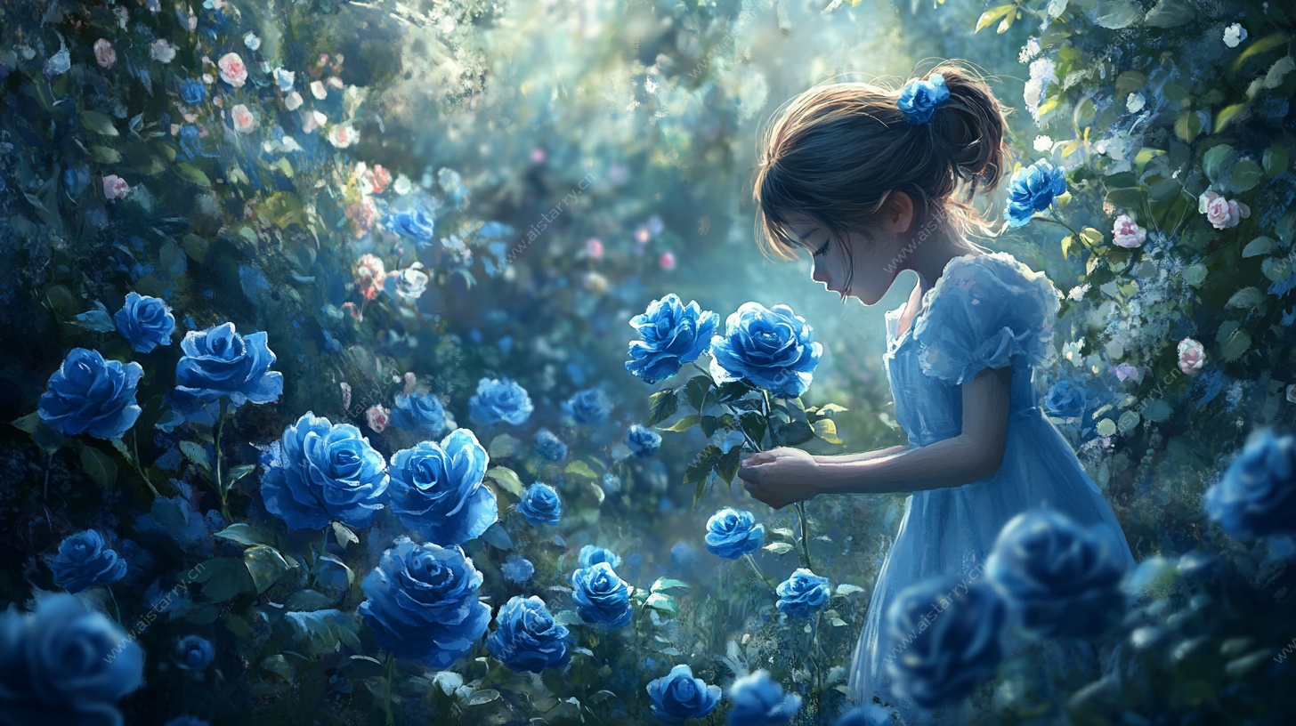 蓝玫瑰中的梦幻女孩