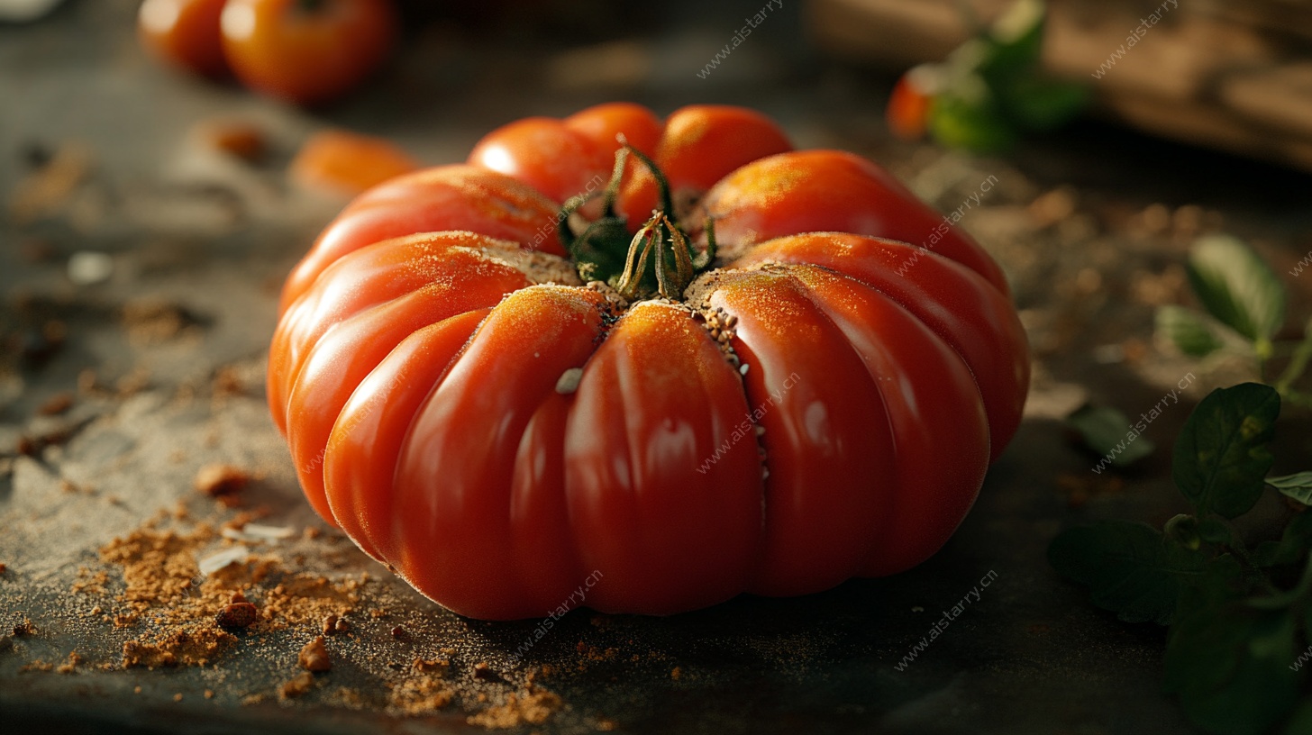 鲜红饱满的美味番茄