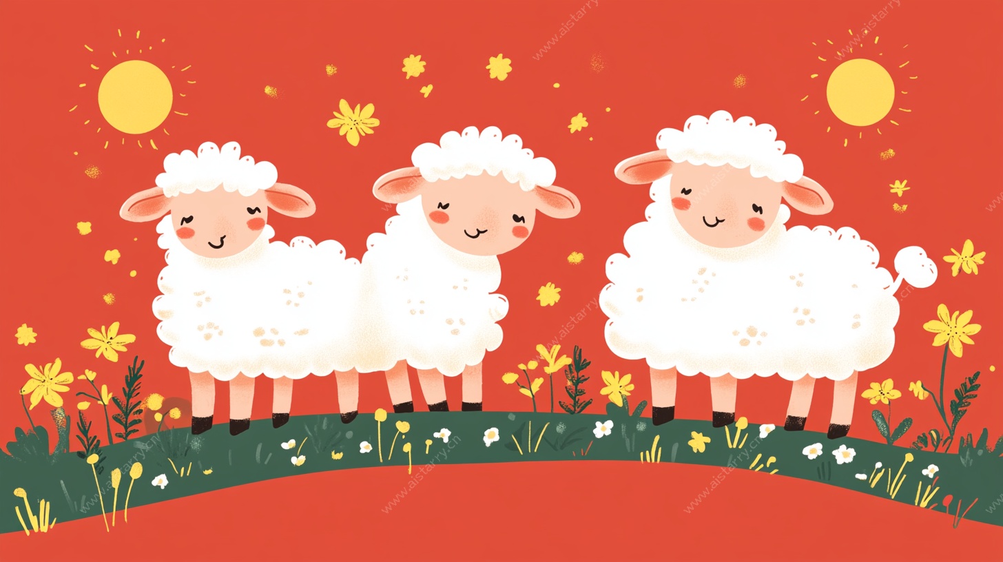 三只小羊的欢乐田园