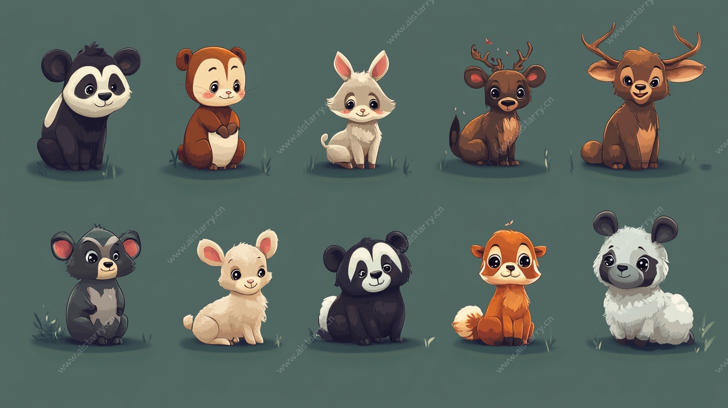 可爱萌趣小动物集合