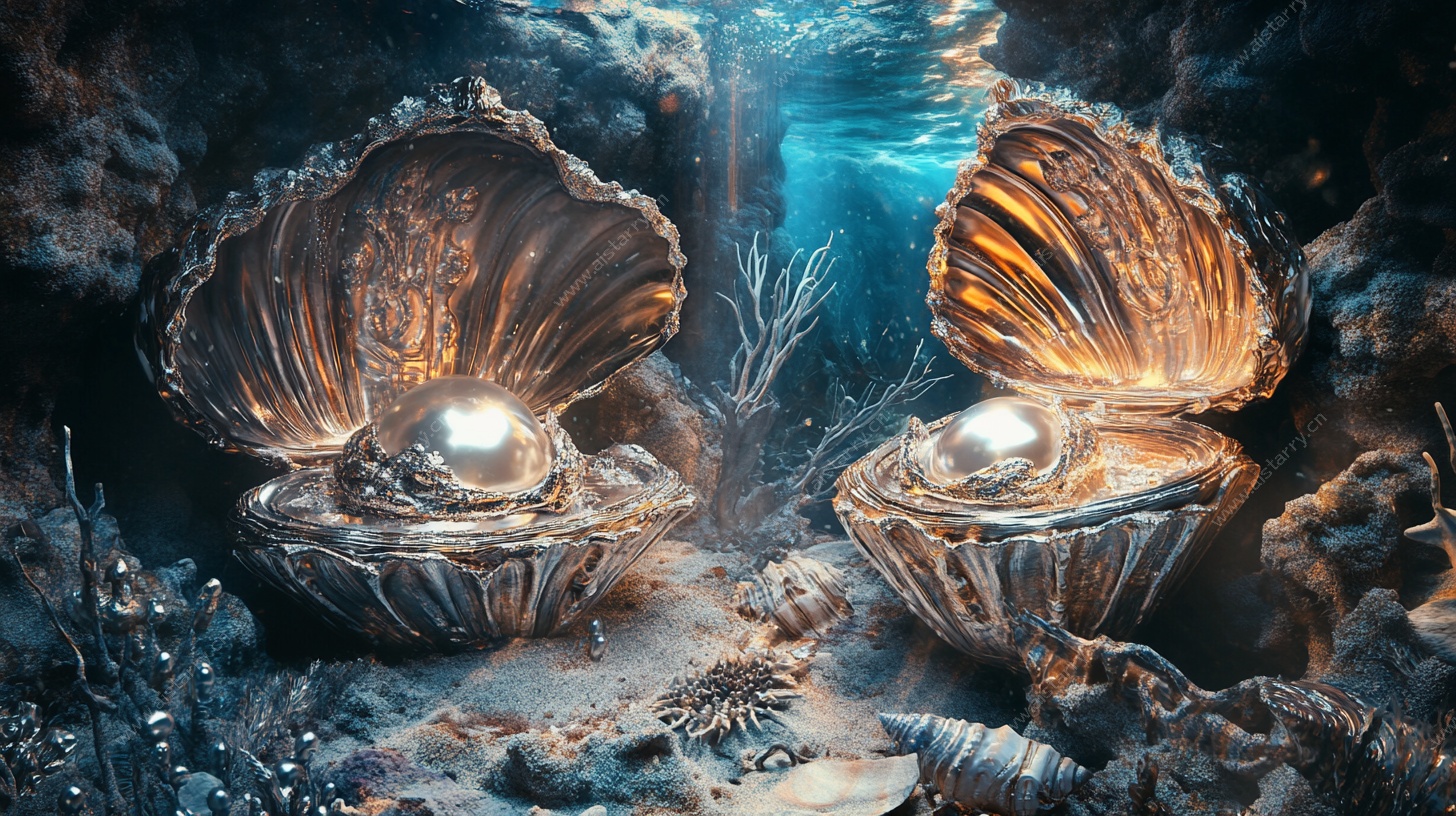 深海巨贝藏明珠奇幻景象