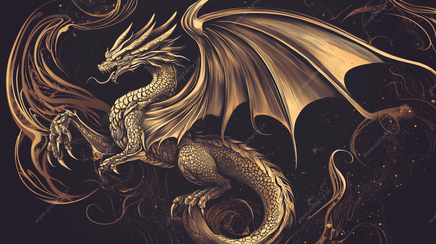 金色飞龙 神秘魔幻之姿