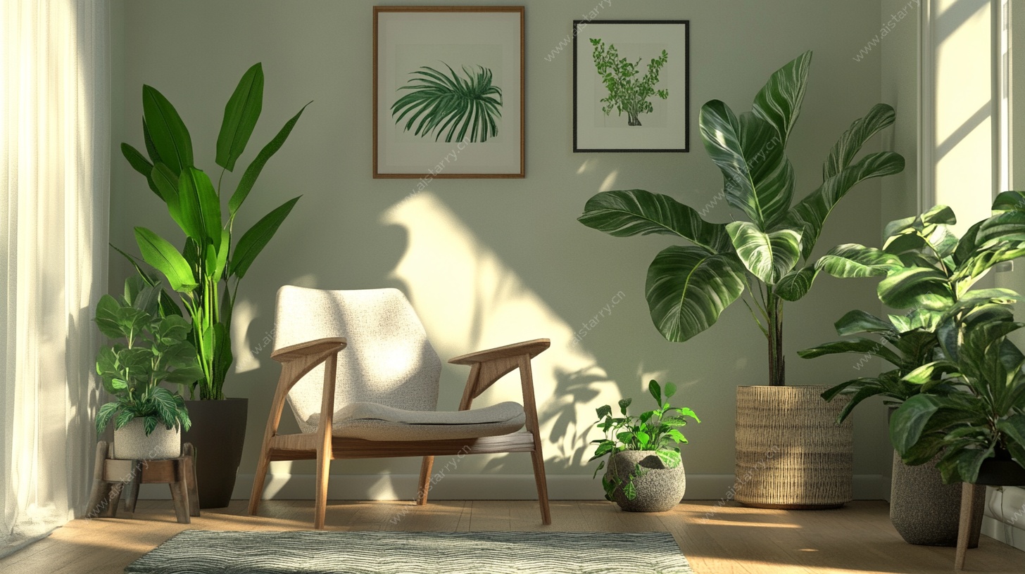 阳光绿植角落 惬意休闲空间