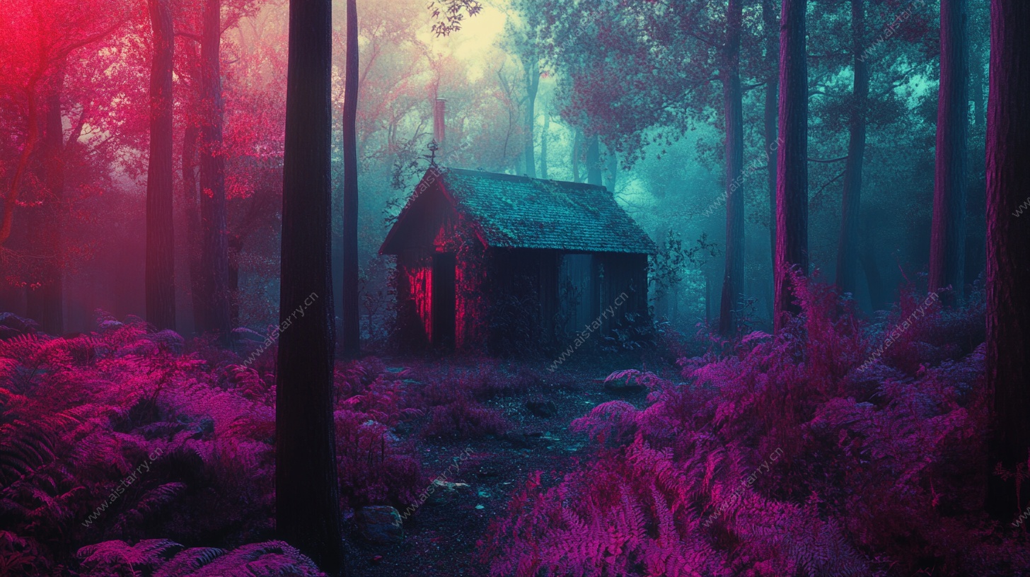 梦幻森林中的神秘小屋