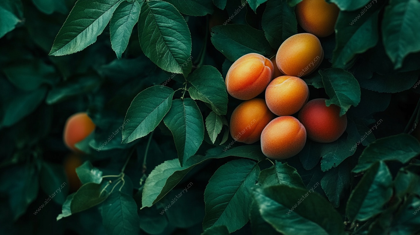 枝头黄杏映绿叶