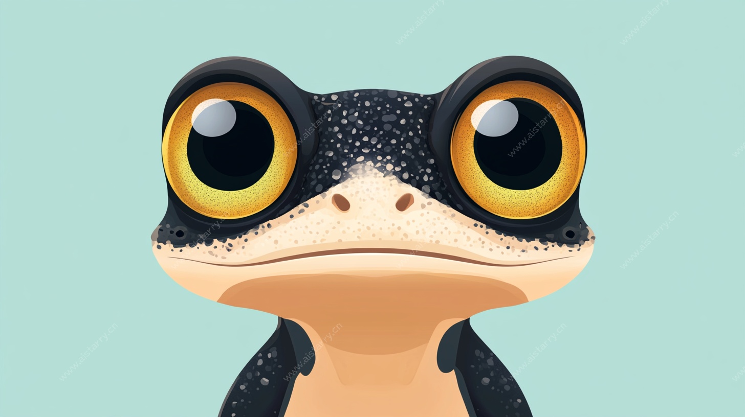 可爱大眼青蛙卡通形象