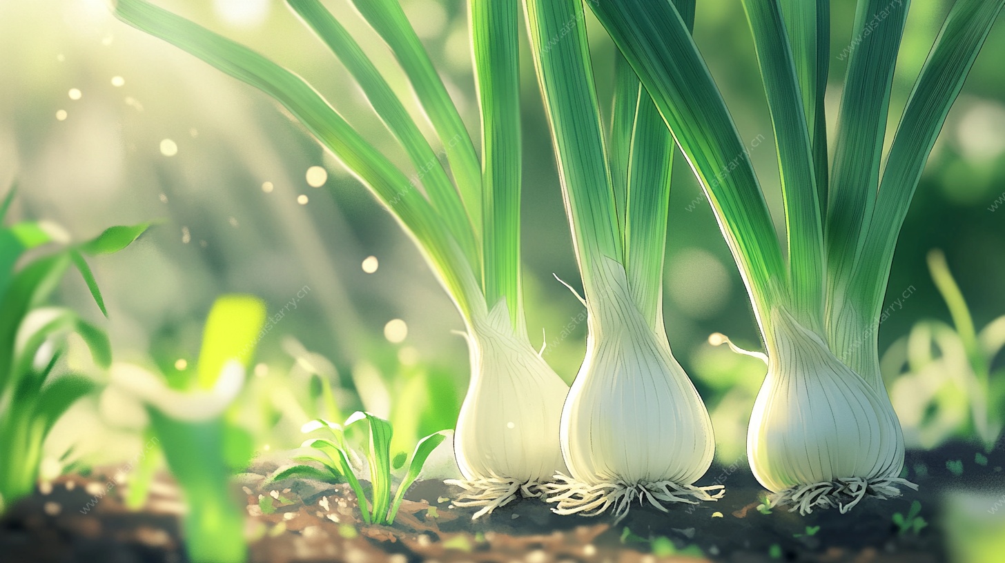 葱郁生机的田园葱景