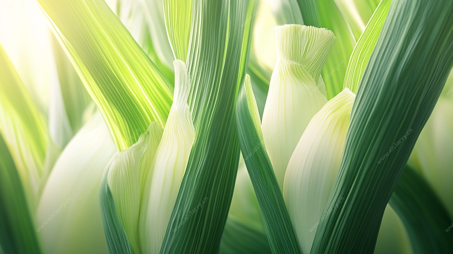 清新百合花苞特写