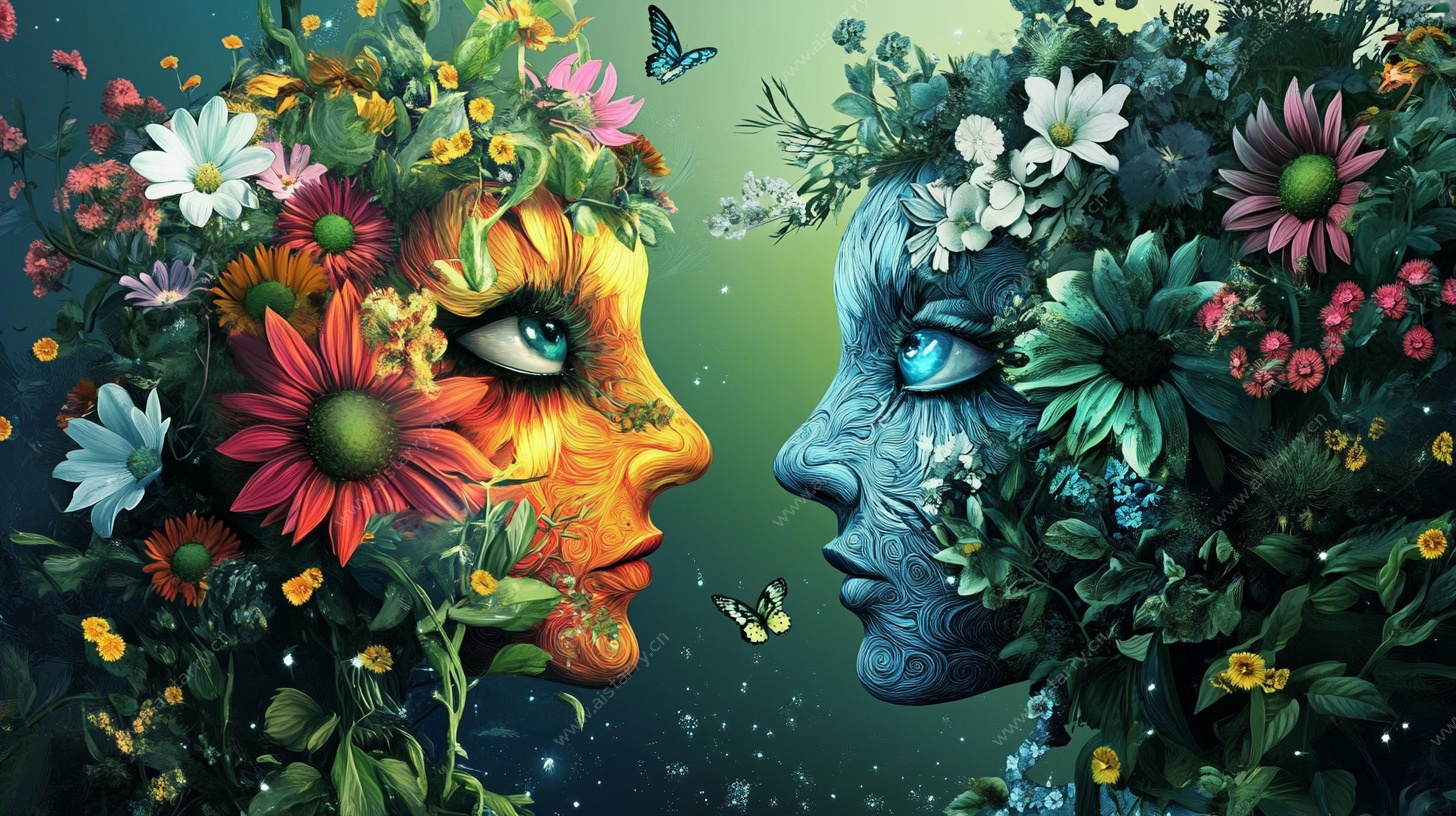 花颜幻面 自然与灵韵交织