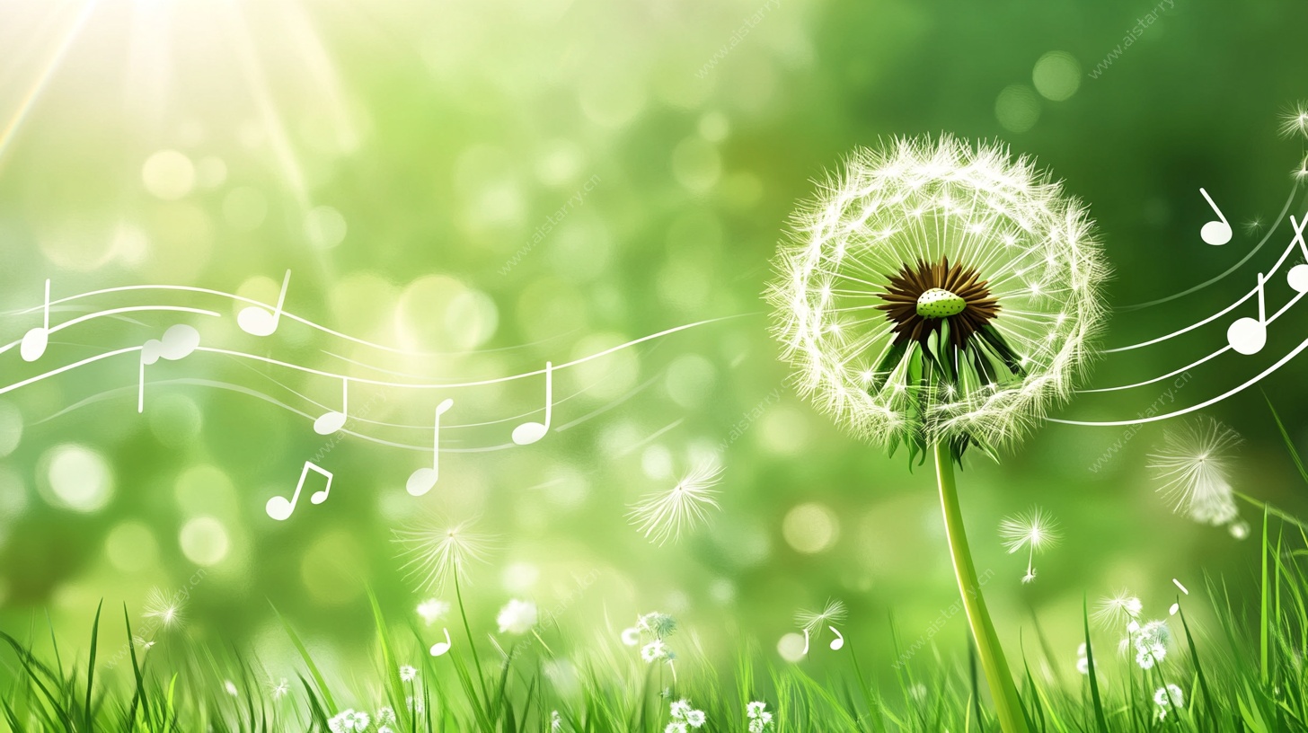 蒲公英与音符的绿野之梦