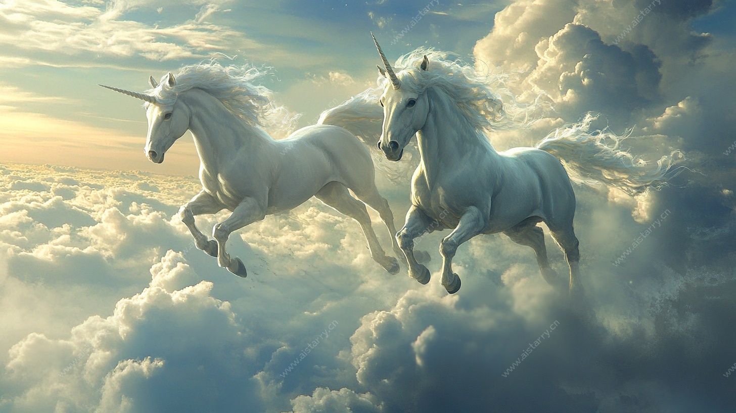 双独角兽云端奔腾图景