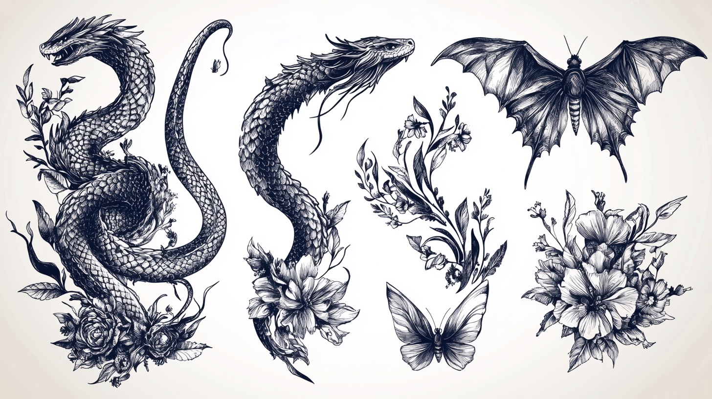 复古纹身图案设计集合