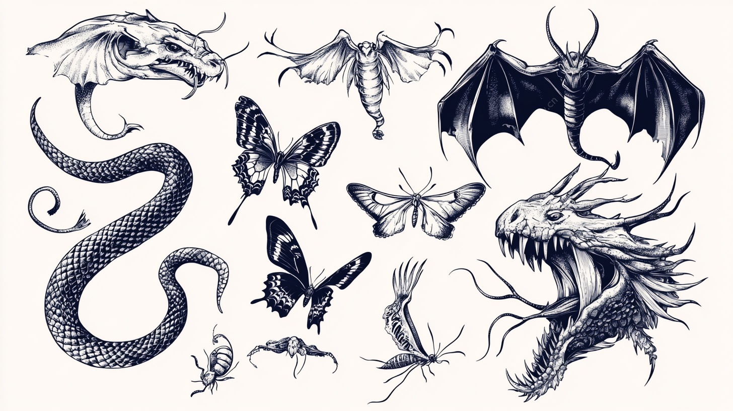 奇幻生物手绘插画集