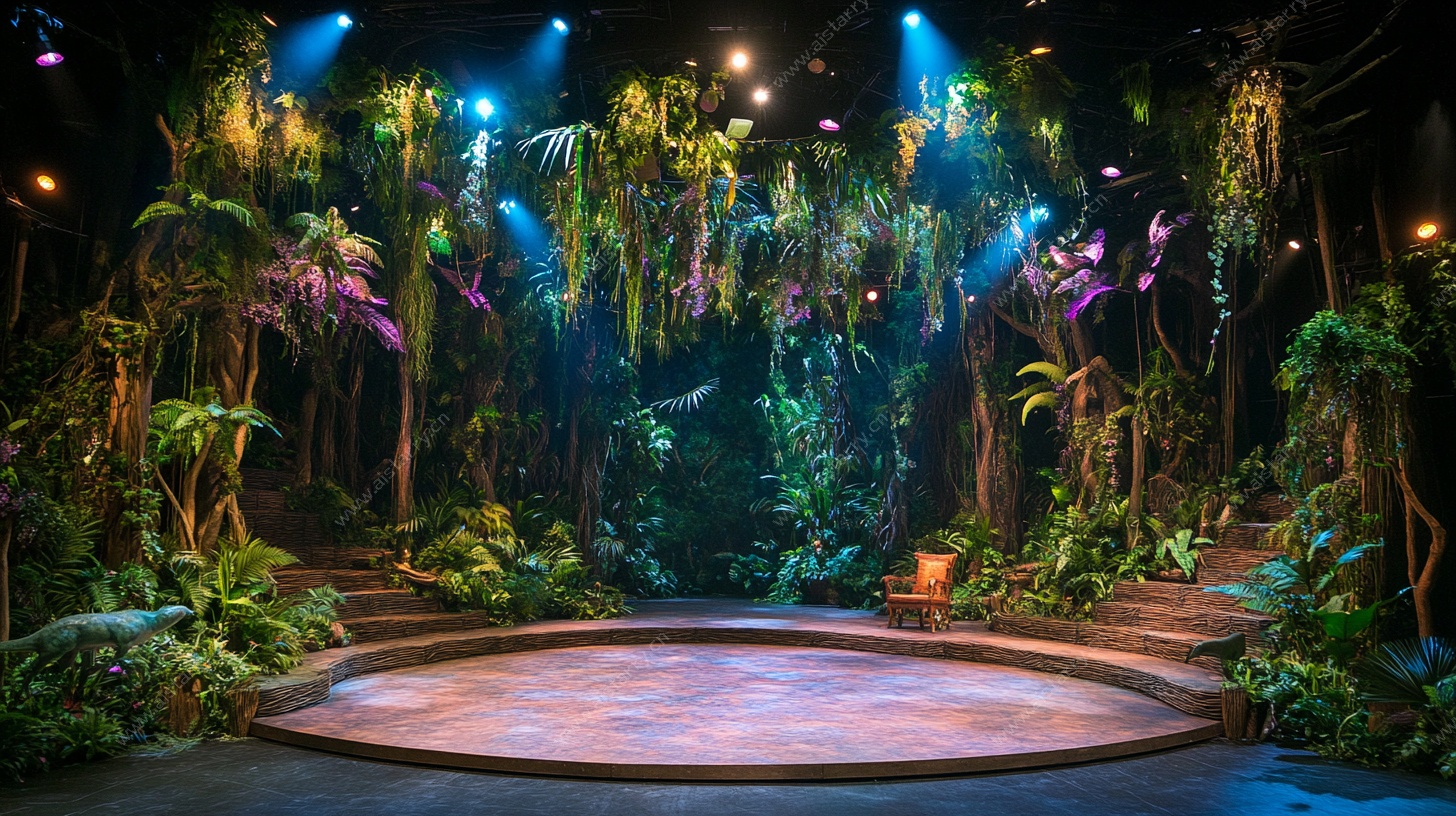 森林风舞台场景设计