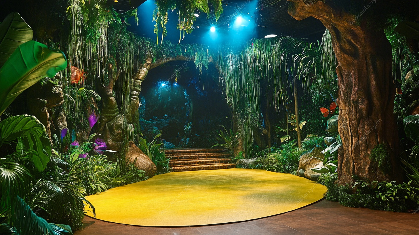 奇幻森林舞台场景设计