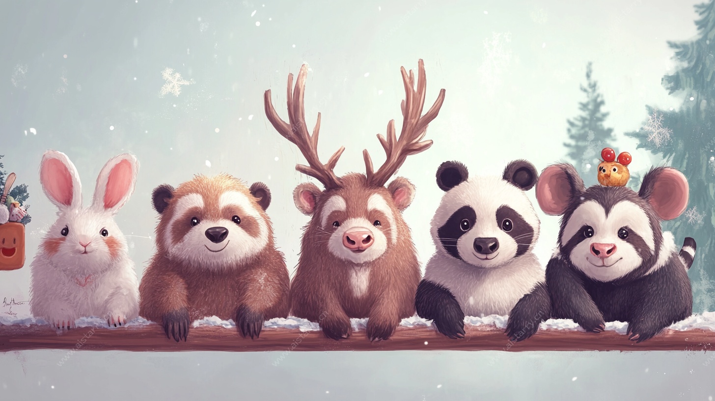 萌宠们的欢乐冬日聚会