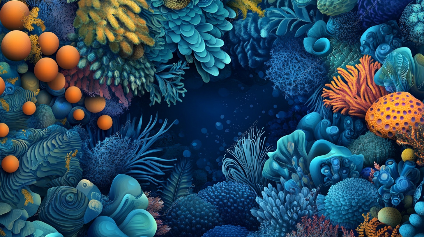 海底珊瑚奇幻景观