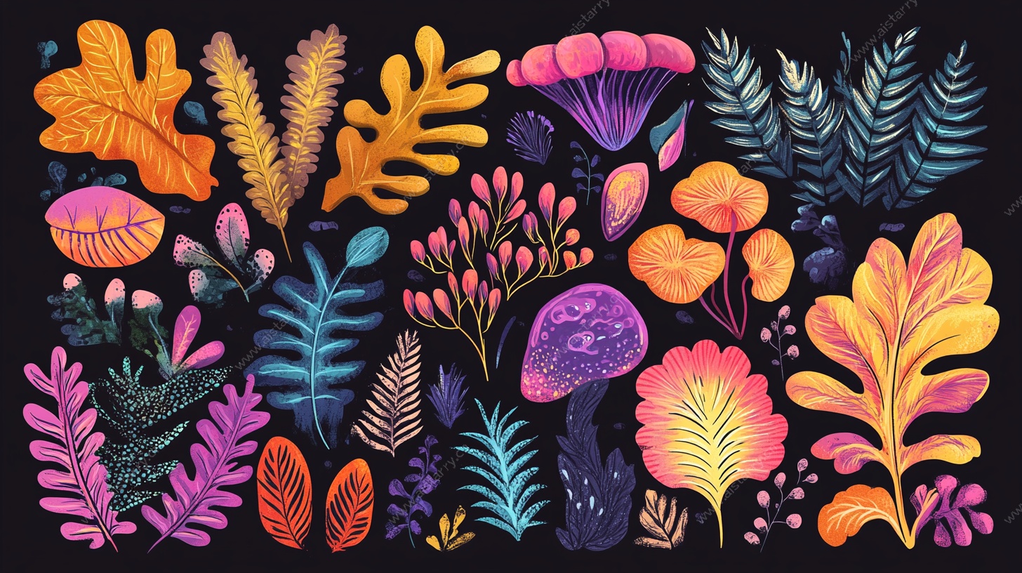 梦幻植物插画集