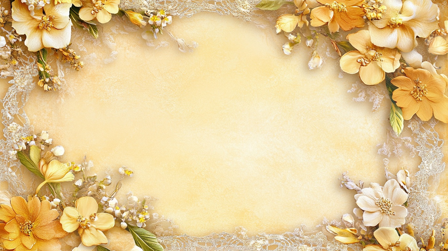 花卉边框背景图