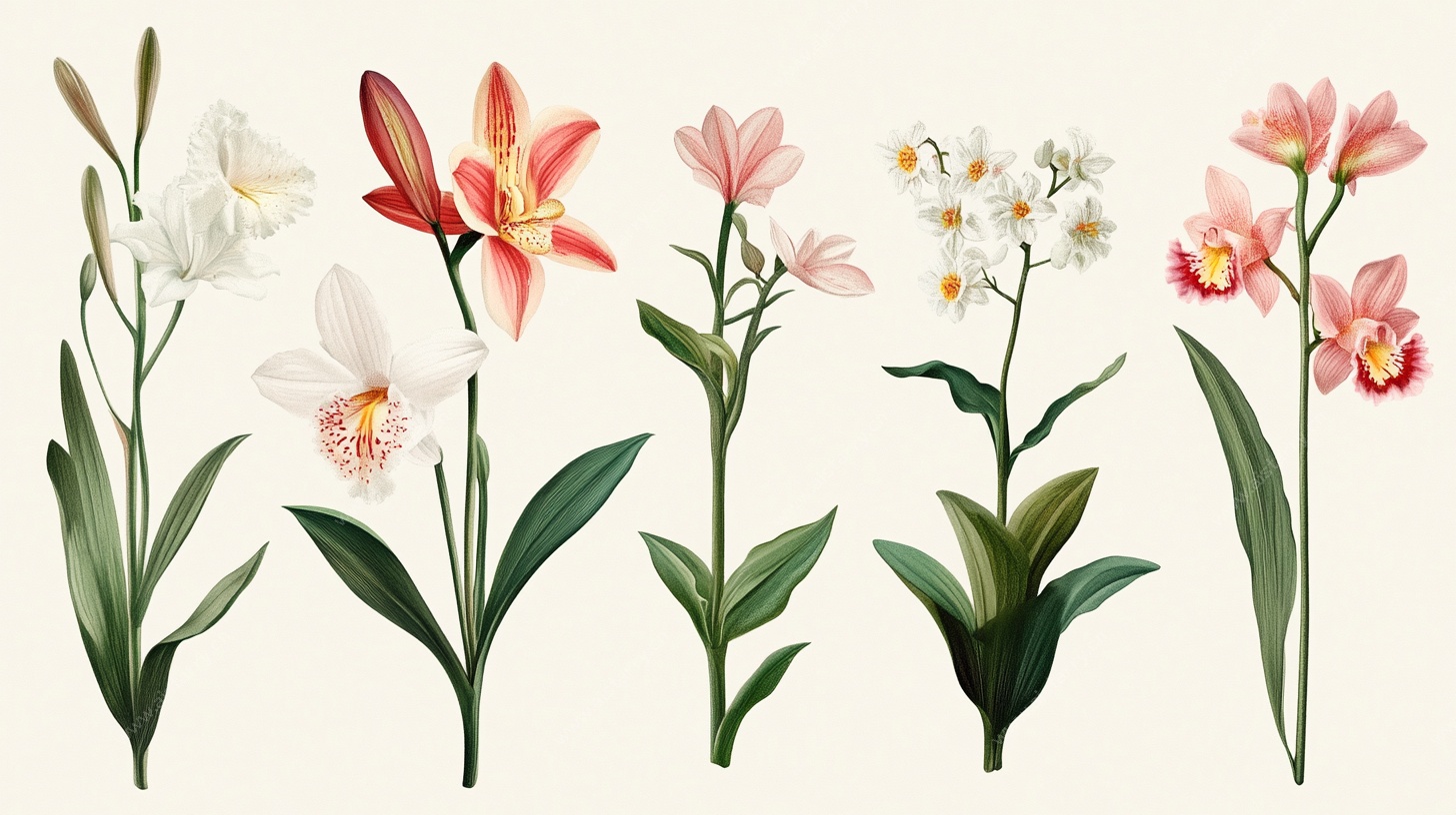 多彩花卉插画集