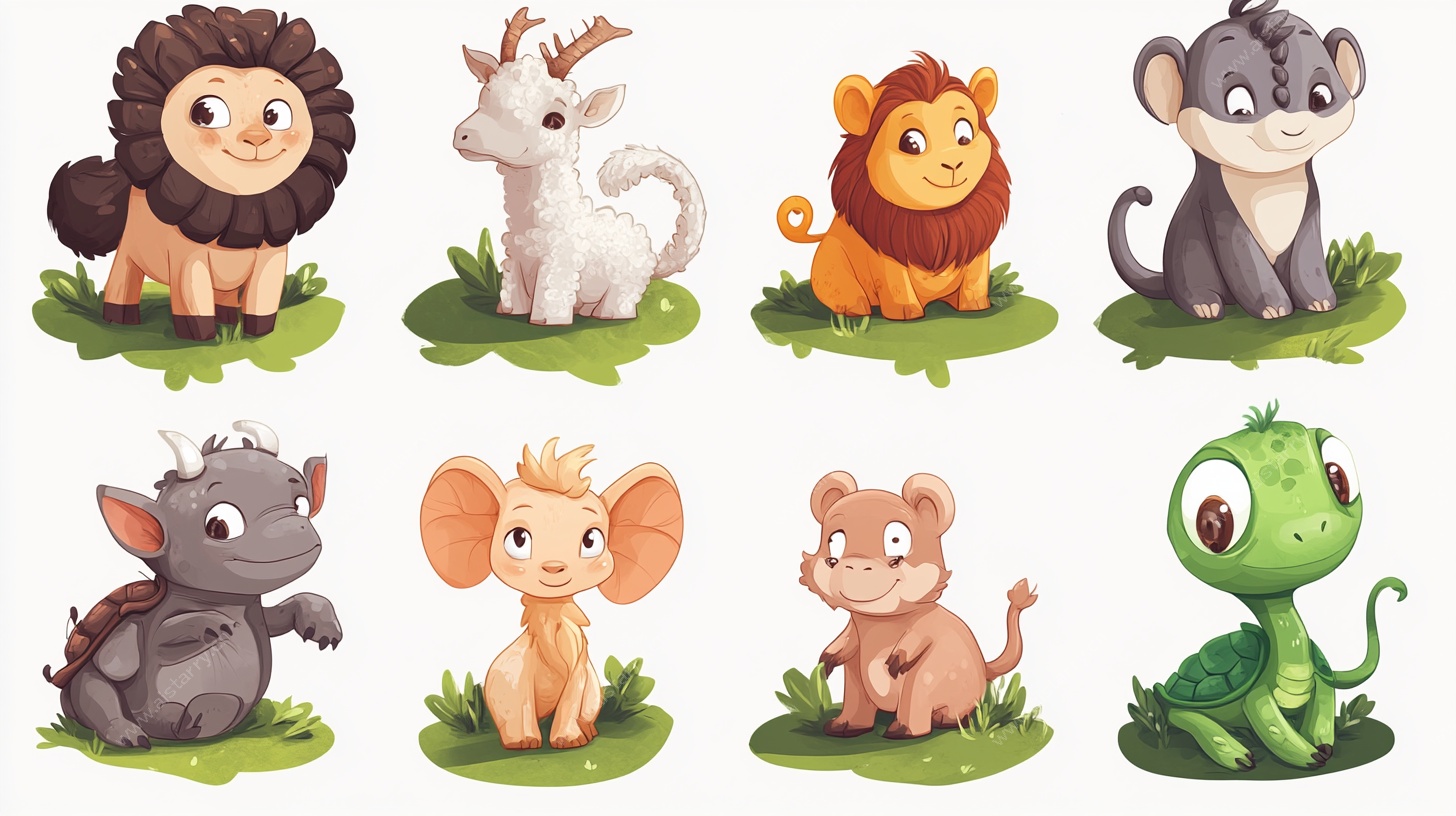 可爱卡通动物集合