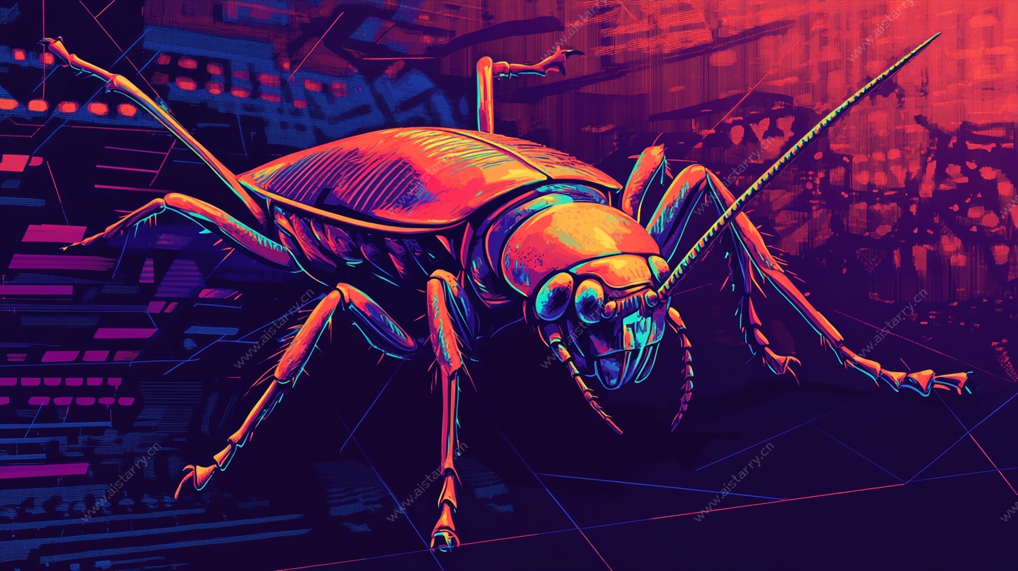 赛博朋克风机械甲虫