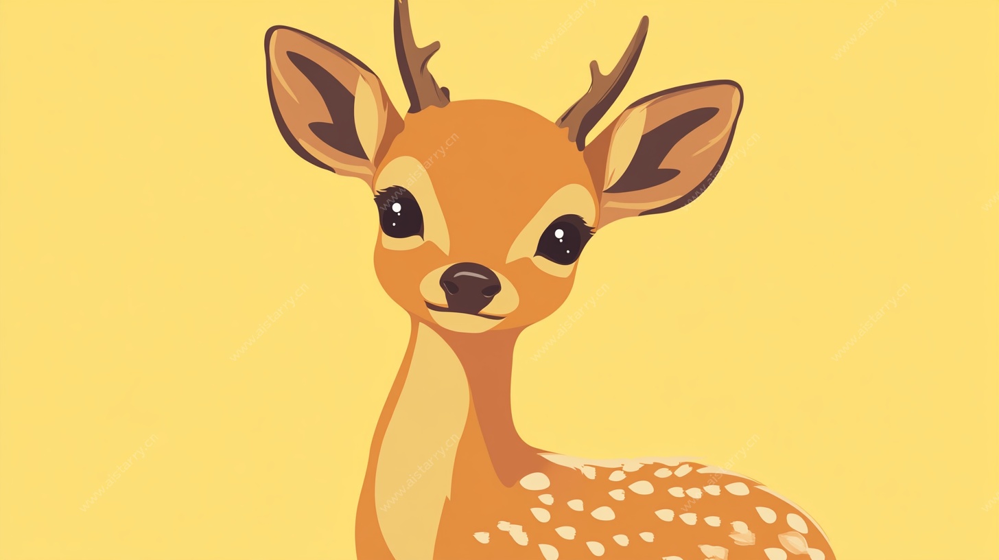 可爱小鹿卡通形象