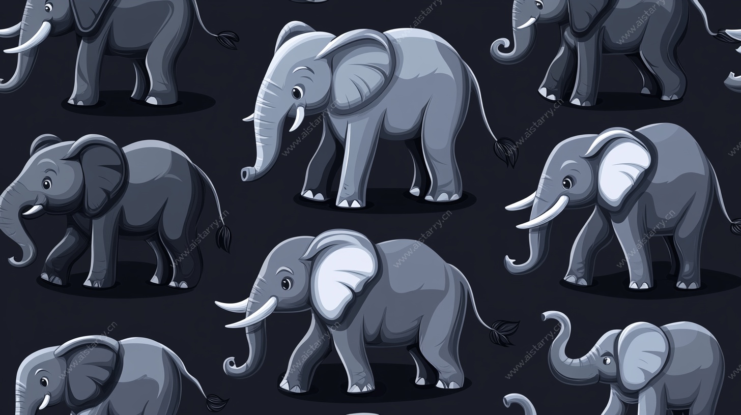 大象图案背景设计图