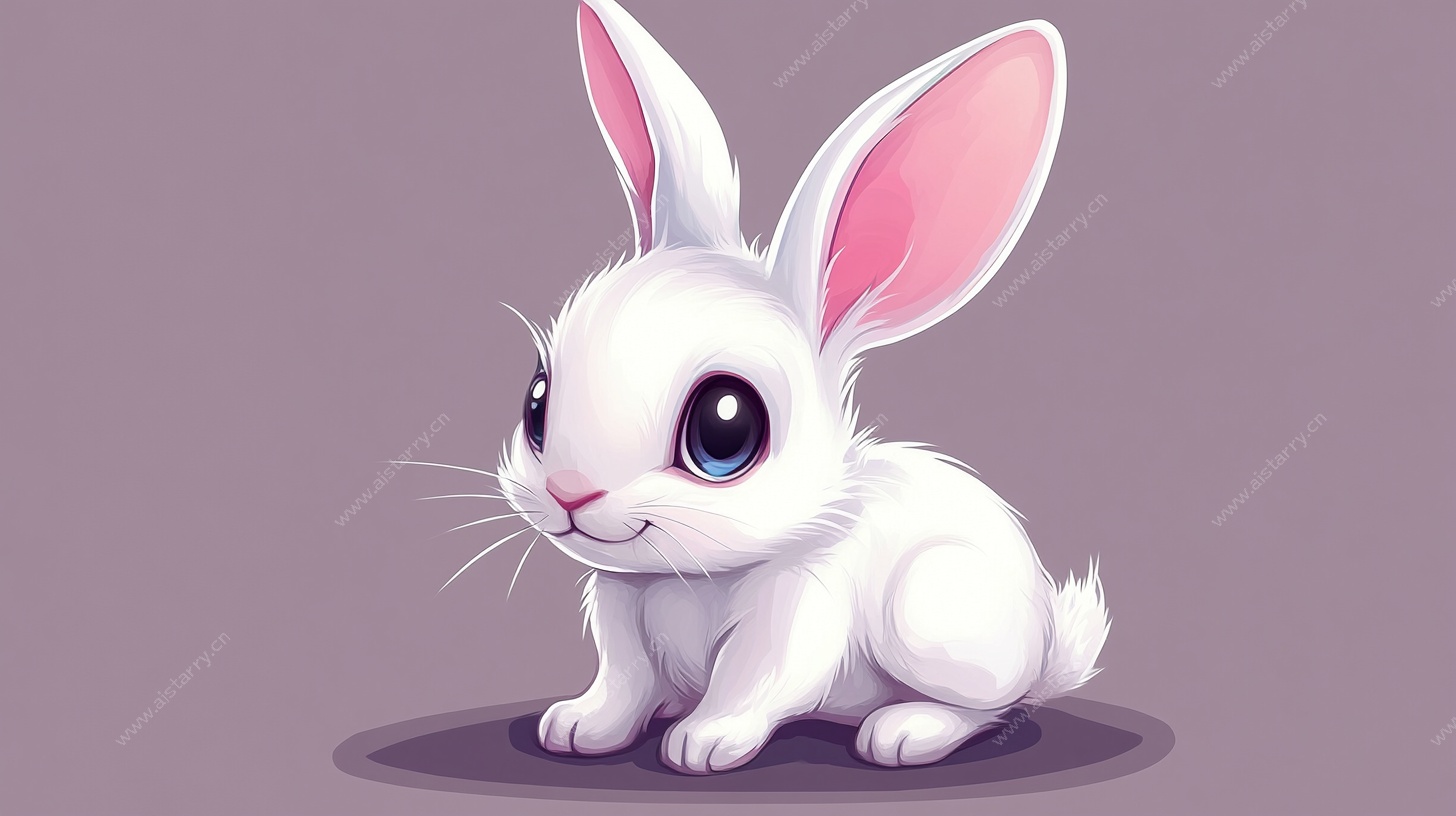可爱白兔卡通形象