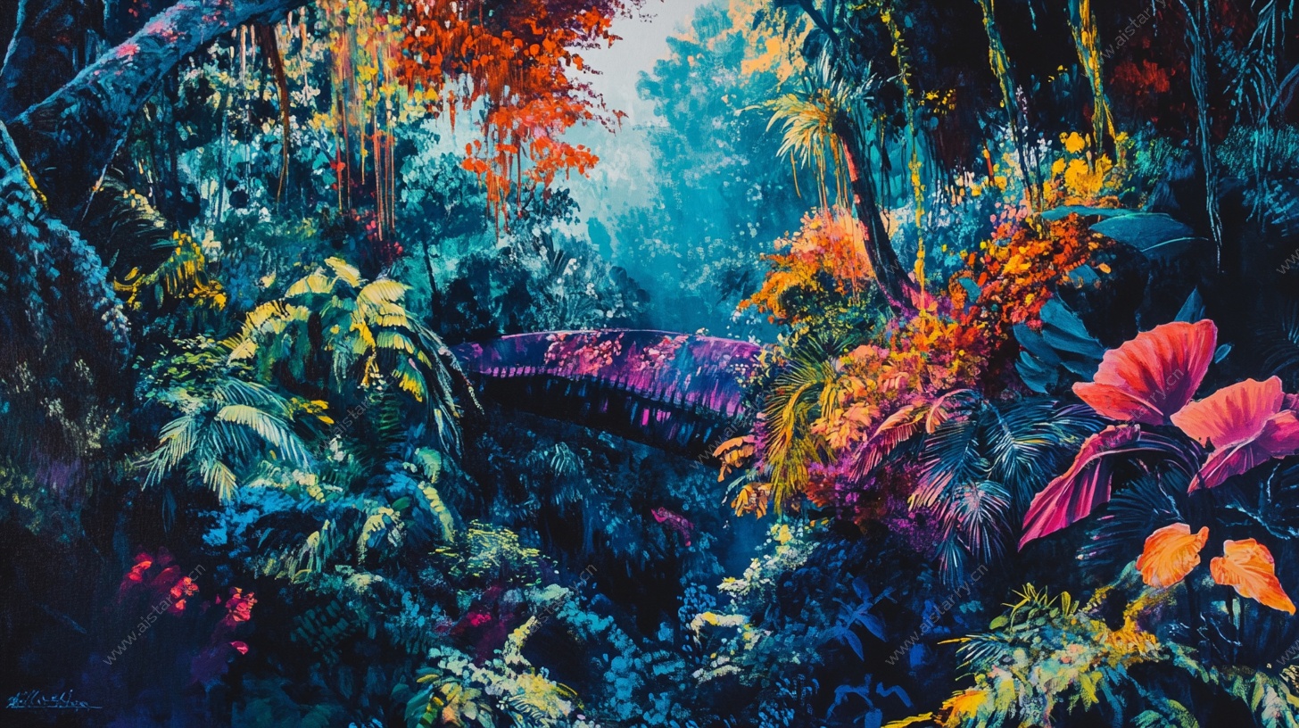 梦幻奇幻森林景观