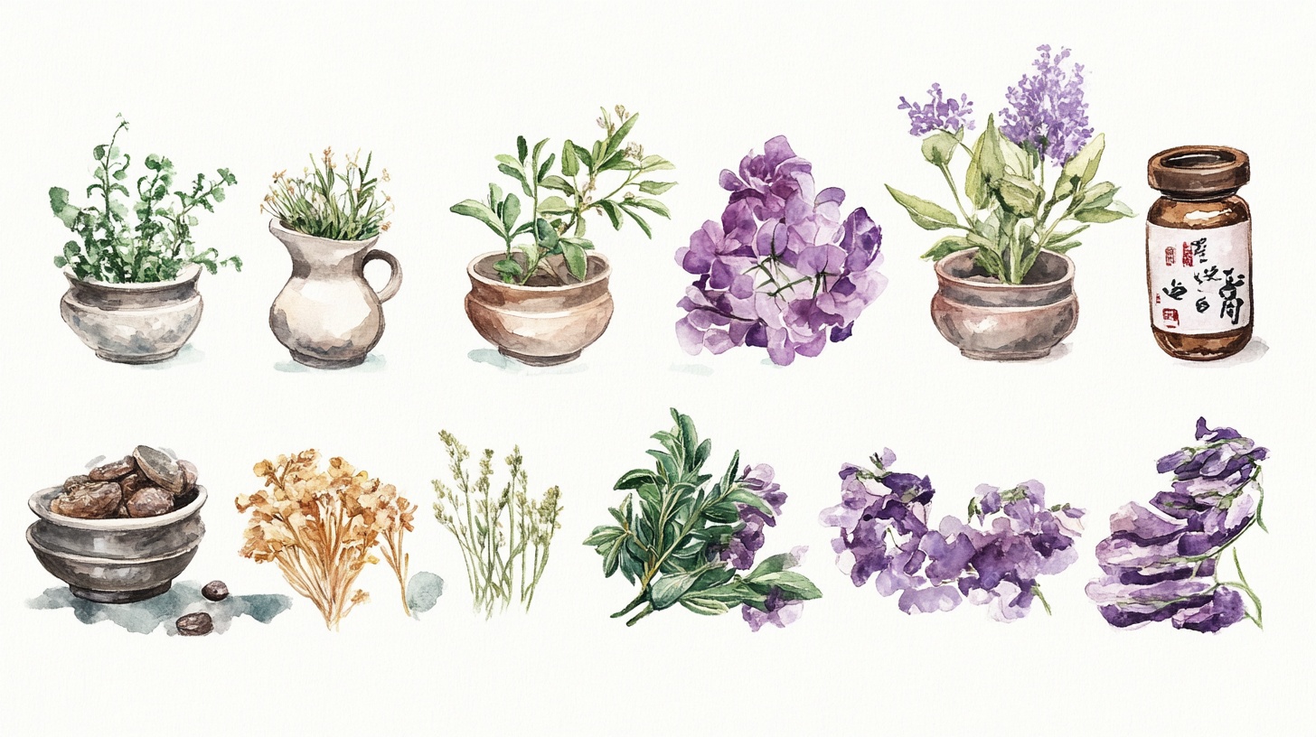 手绘芳香植物插画集