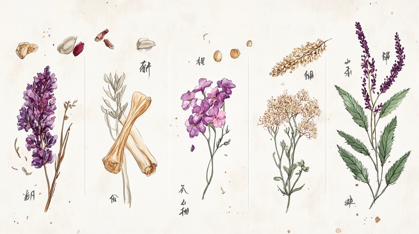 手绘中药材植物图鉴