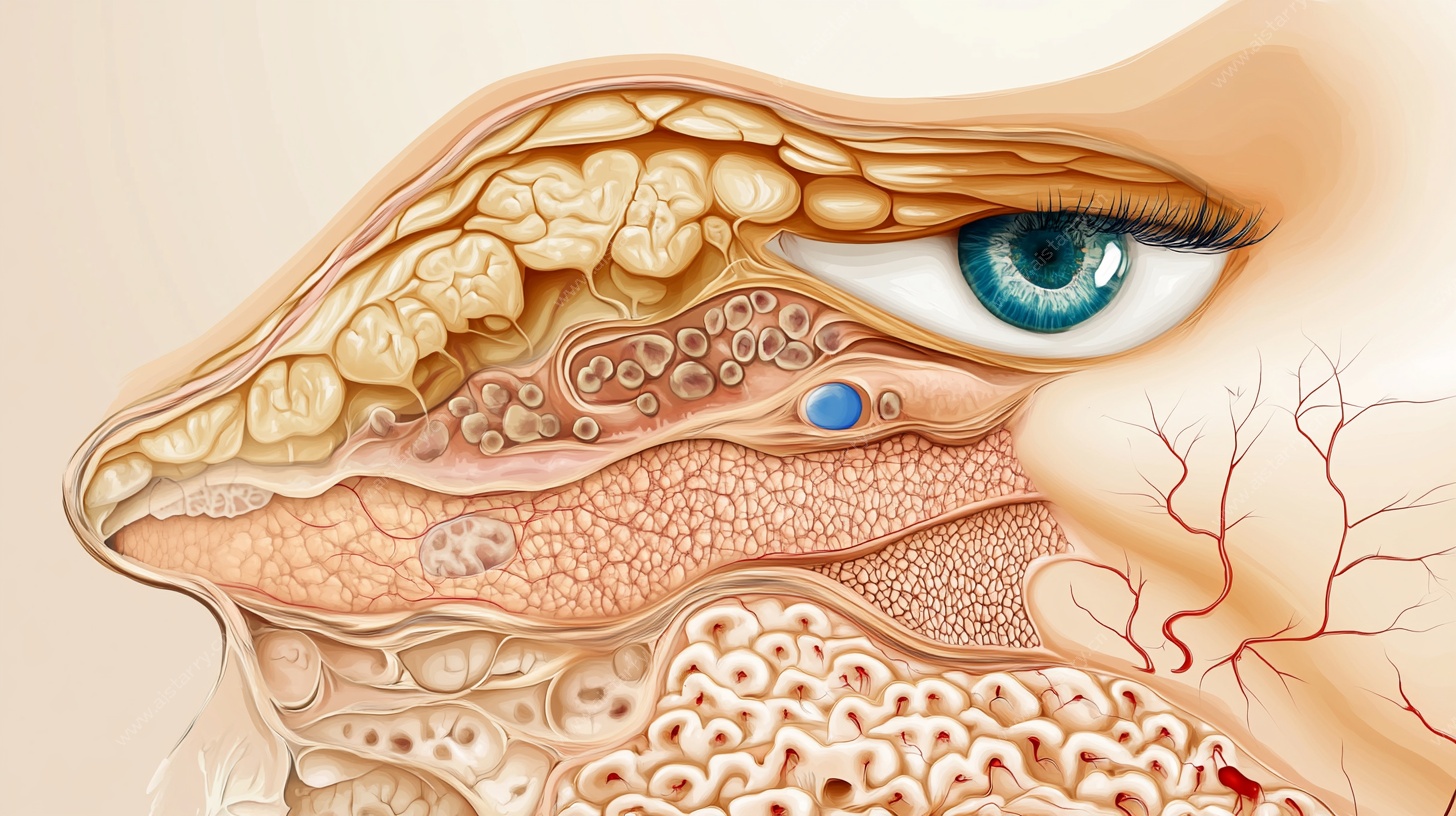 眼部结构医学插画展示