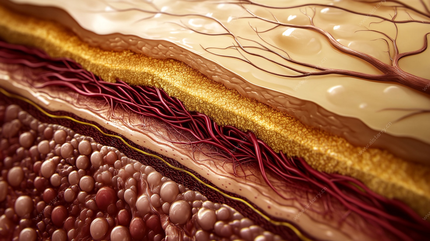 人体皮肤组织结构特写