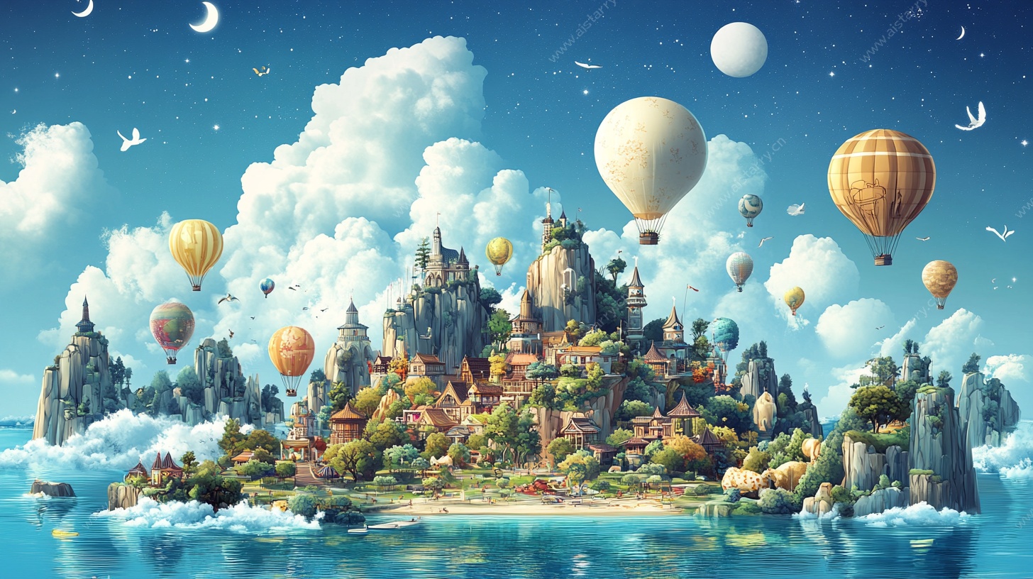 梦幻浮空岛的奇幻之旅