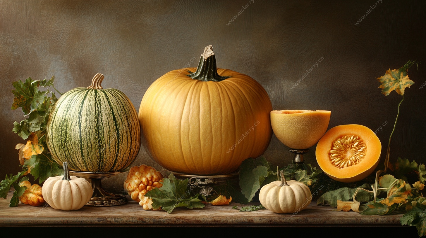 秋日南瓜静物摆拍