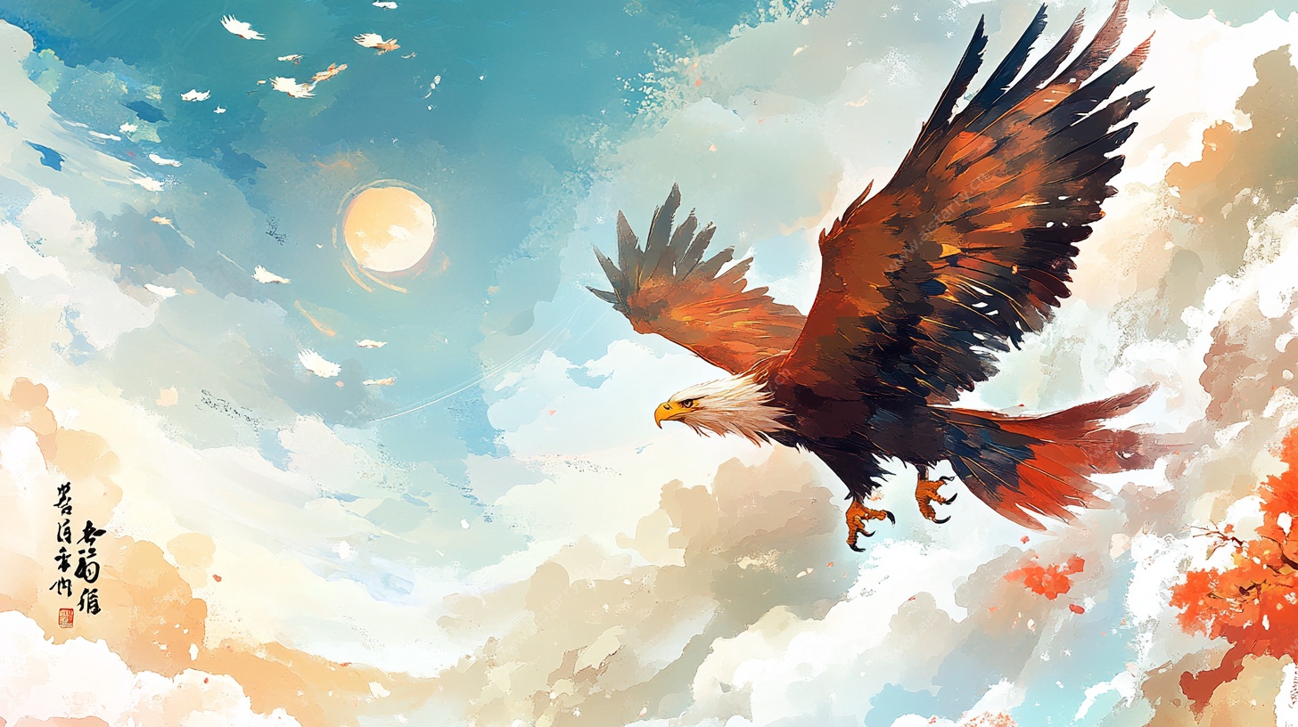 翱翔天际的雄鹰