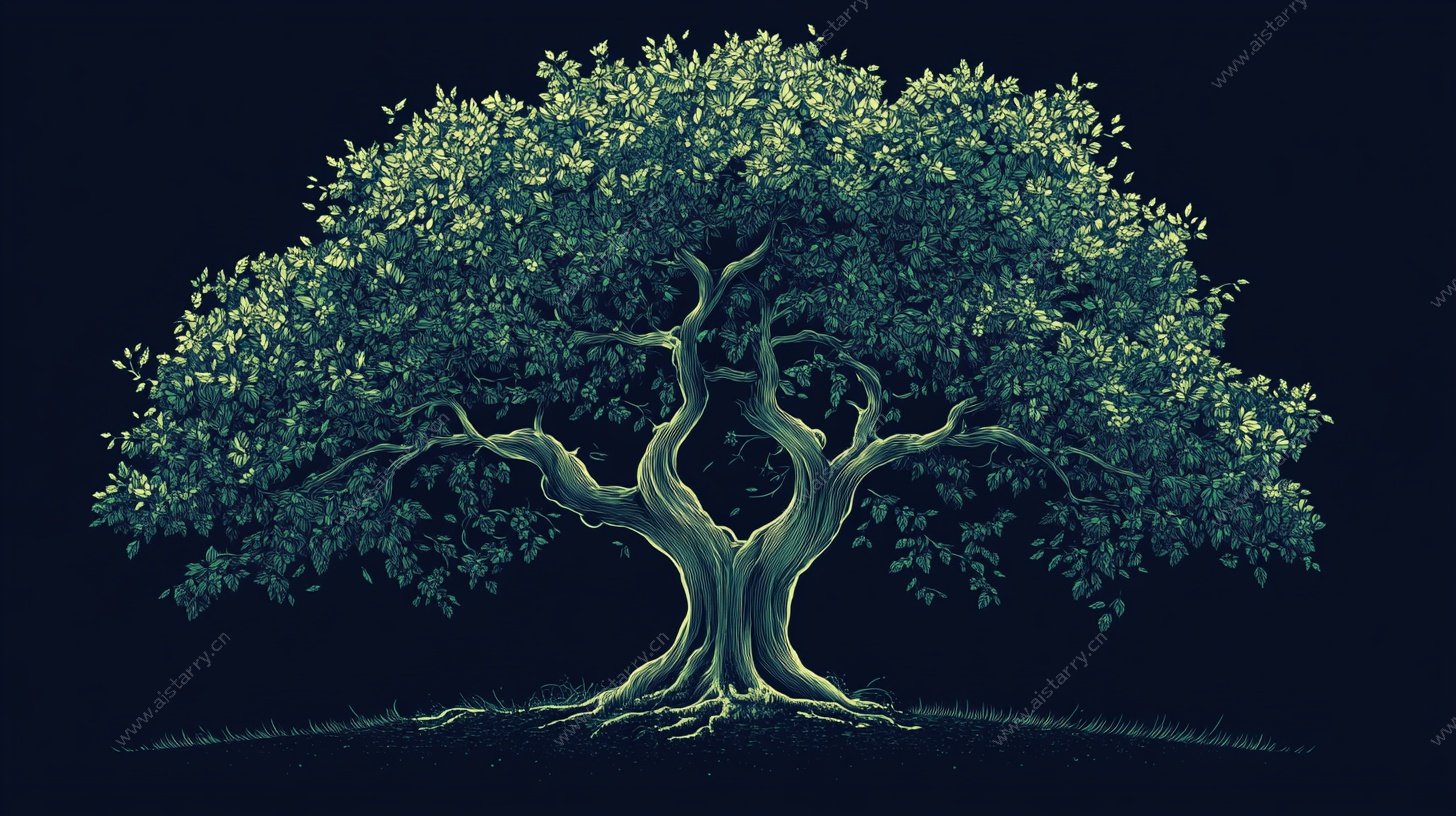 古老繁茂的奇幻之树