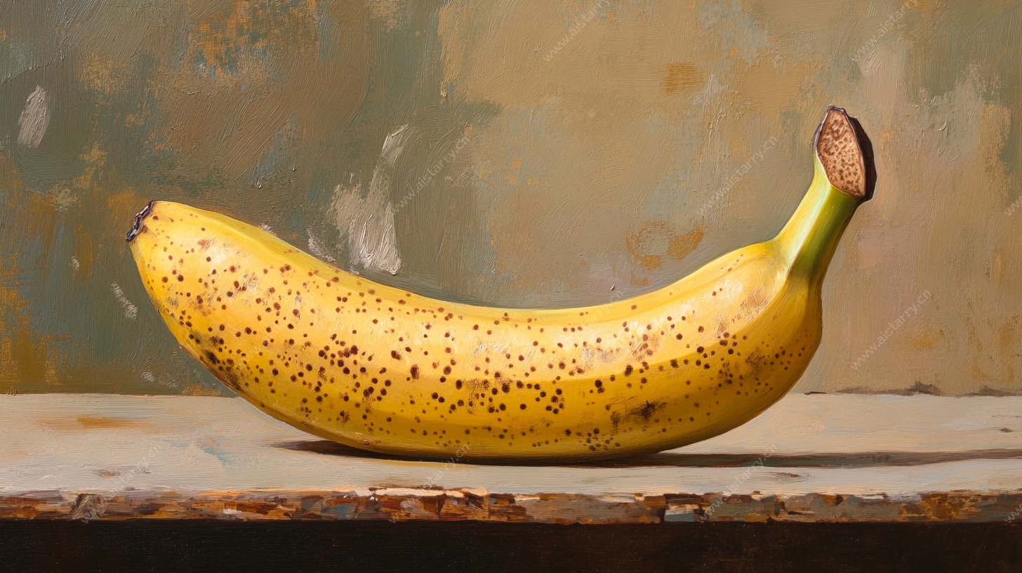 复古风静物香蕉油画