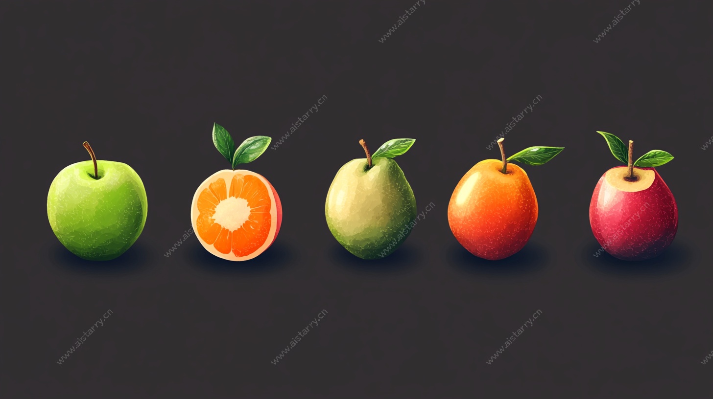 多彩水果排列图