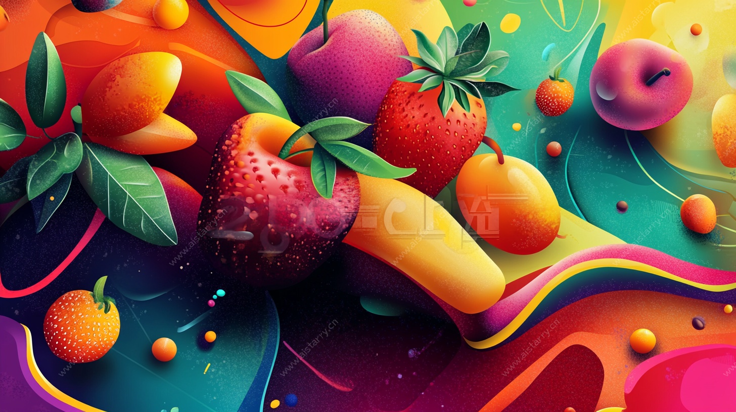 缤纷水果插画盛宴