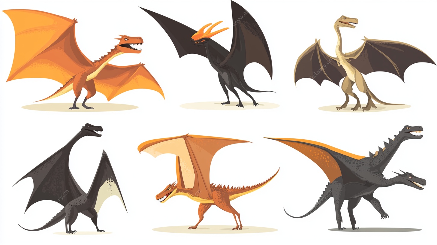 多样飞龙插画集合