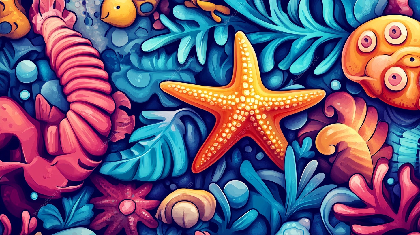 海底奇幻生物插画