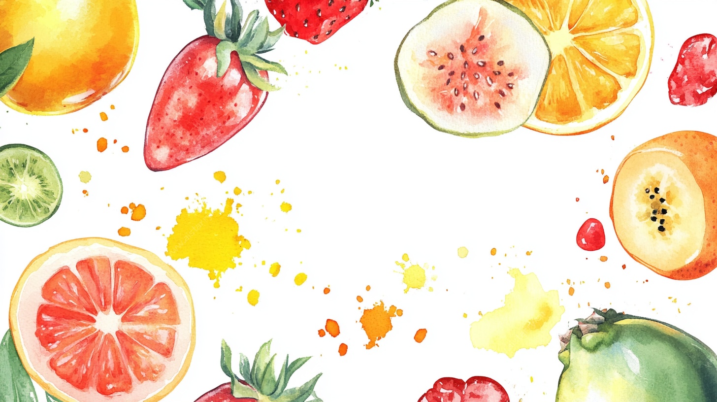 水彩水果绘 缤纷鲜果世界