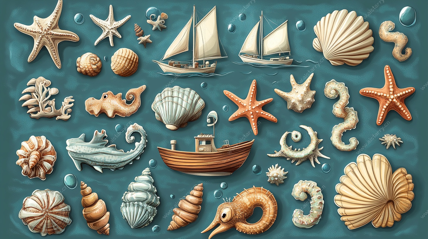 海洋元素插画集